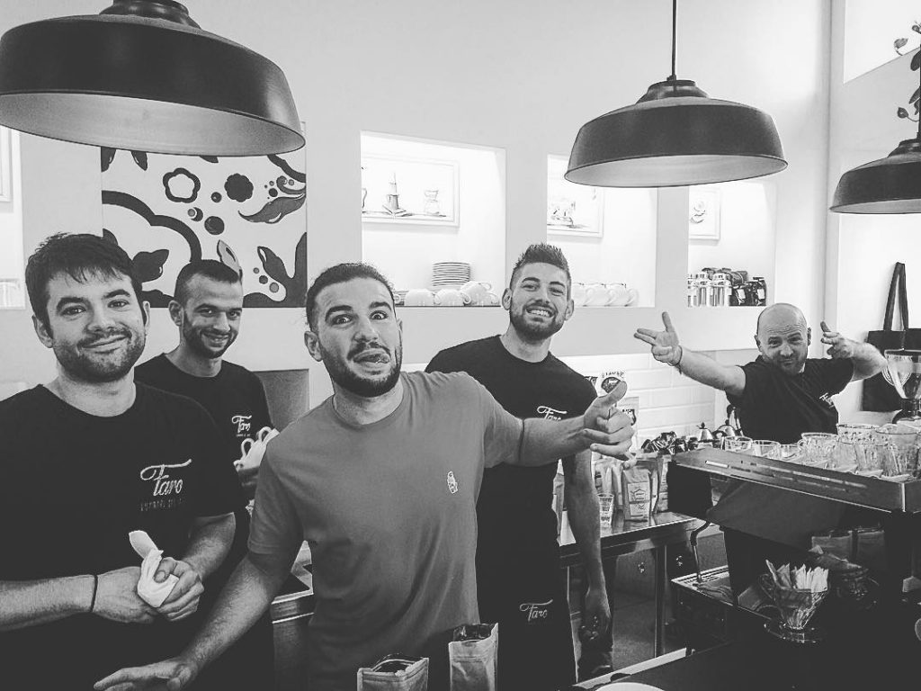 i baristi di Faro con Francesco Sanapo